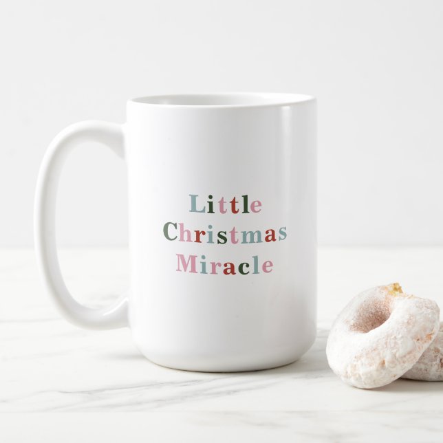 Caneca De Café Little Christmas Miracle Grandma Grandmother Quote (Com Donut)