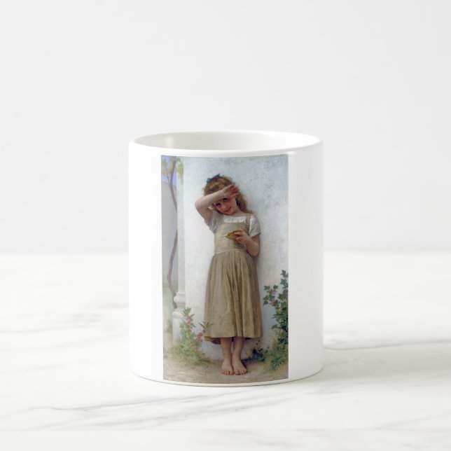 Caneca De Café Little Girl, Bouguereau (Centro)