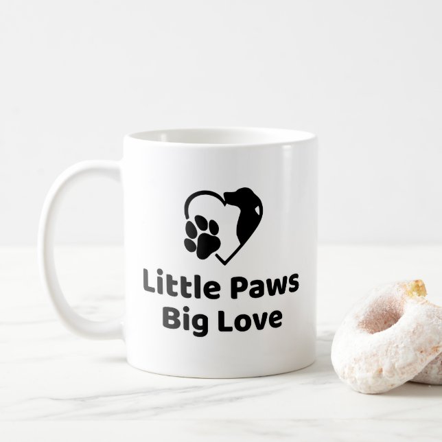 Caneca De Café Little Paws Big Love Mug (Com Donut)