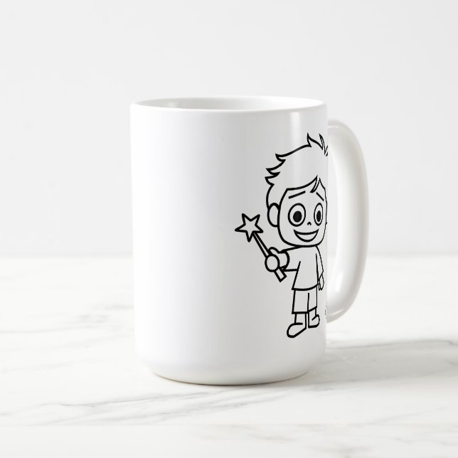 Caneca De Café Little Phiri und Zauberstab (Frente Esquerda)