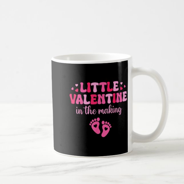 Caneca De Café Little Valentine In The Making Valentine's Day Pre (Direita)
