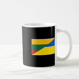 Caneca De Café Lituânia Bandeira da Ucrânia Lituano Nação Ucrania
