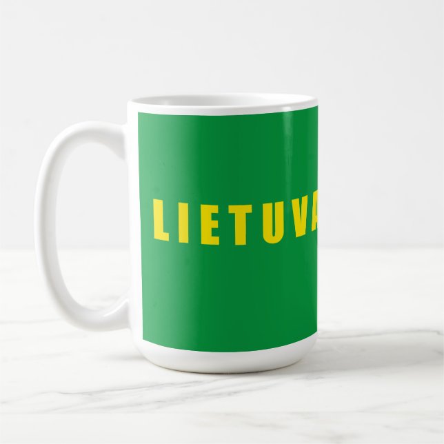 Caneca De Café Lituânia Lietuva (Esquerda)