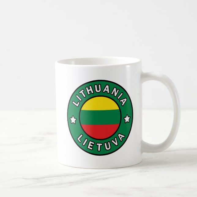 Caneca De Café Lituânia Lietuva (Direita)