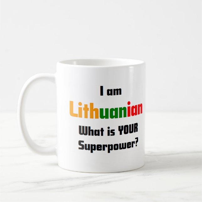 Caneca De Café lituano (Esquerda)