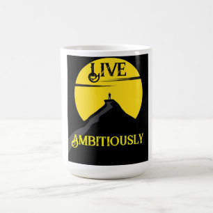 Caneca De Café Live Ambiciosamente Café Mug