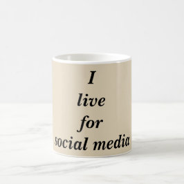 Caneca De Café Live for Social Media Coffee Mug