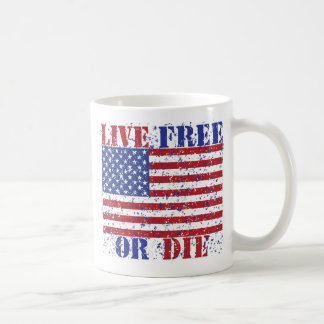 Caneca De Café Live Free ou Die