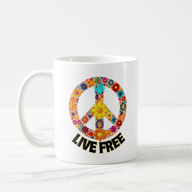 Caneca De Café Live Free.w (Esquerda)