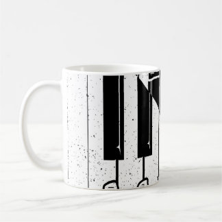 Caneca De Café Live Jazz Calligraphy Illusion Logo Lettering with