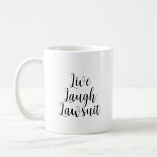 Caneca De Café Live Laugh Advogado Advogado Humor Funny Procurado