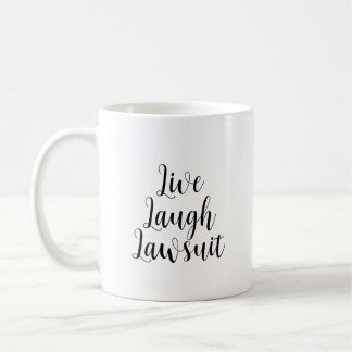 Caneca De Café Live Laugh Advogado Advogado Humor Funny Procurado