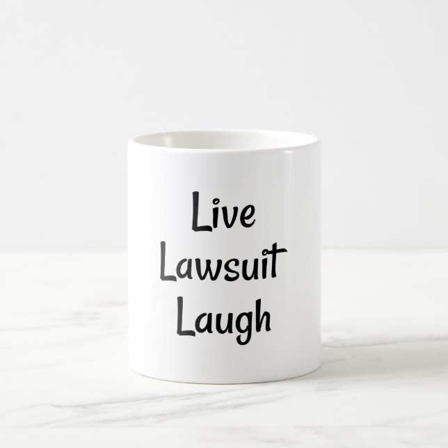 Caneca De Café Live Laugh Lawcase (Centro)