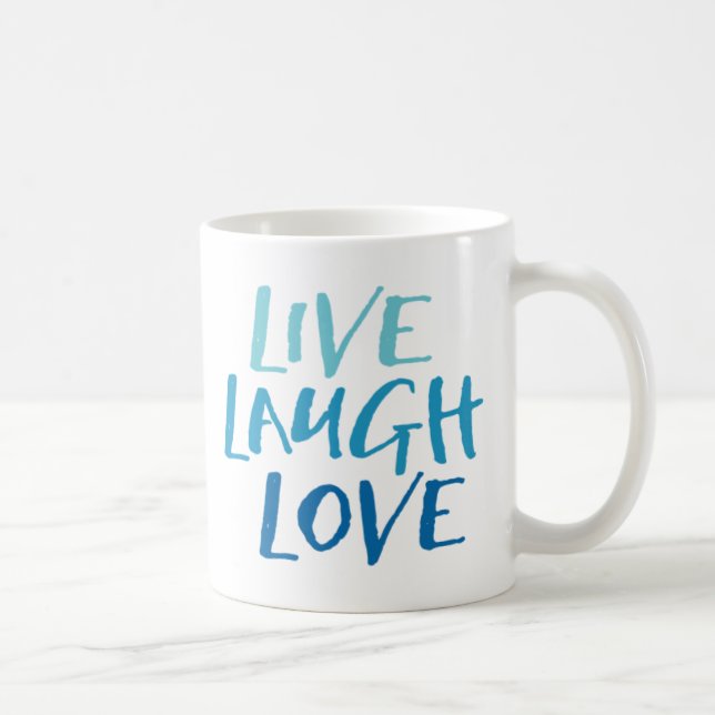Caneca De Café Live Laugh Love Mug (Direita)