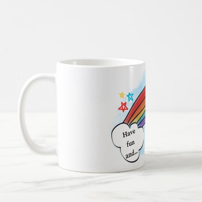 Caneca De Café Live Life Coloritamente (Esquerda)