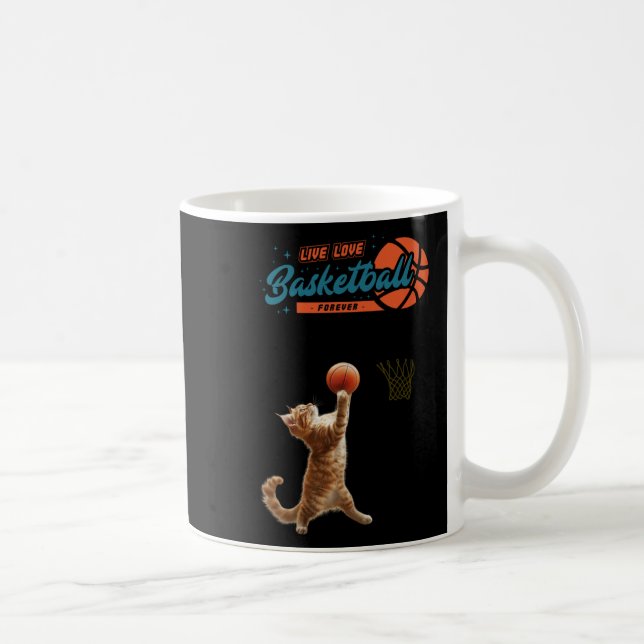 Caneca De Café Live Love Basball Forever (Direita)