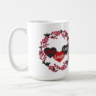 Caneca De Café Live Love Laugh Mug
