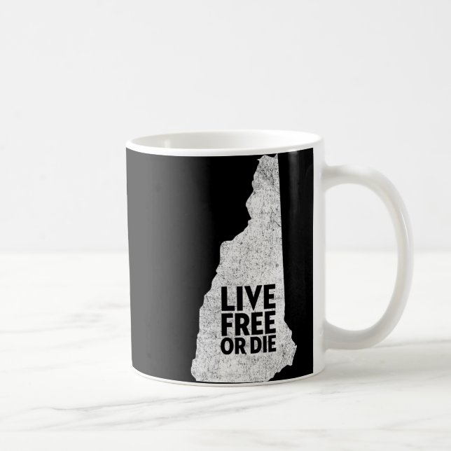 Caneca De Café Live Or Die Shirt - New Hampshire Shirt Nh  (Direita)