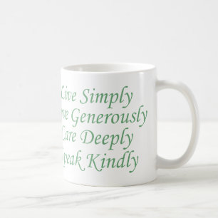 Caneca De Café Live Simplesmente verde