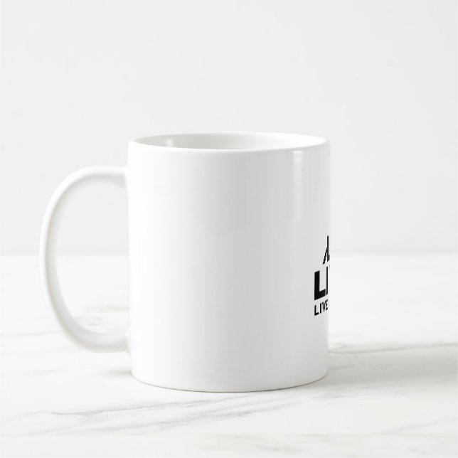 Caneca De Café Live Without Limit Mountain Peak Icon Mug (Esquerda)