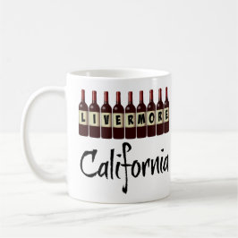 Caneca De Café Livermore California Red Wine Bottles Tasting Fun