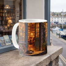 Livraria Cozy Harbor ao Crepúsculo
