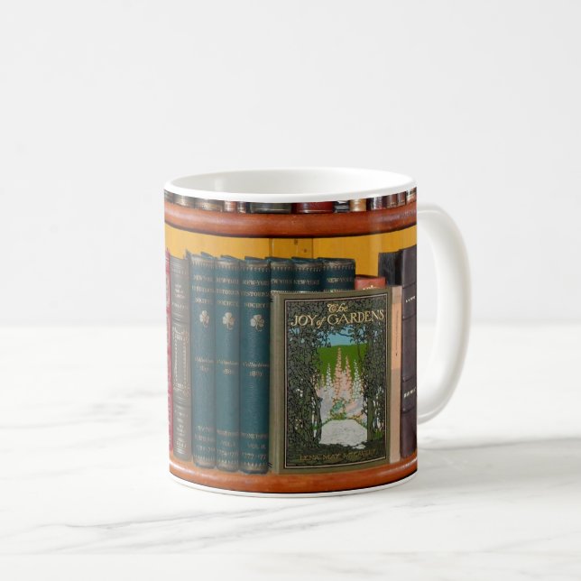 Caneca De Café livraria da biblioteca de livros (Frente Esquerda)