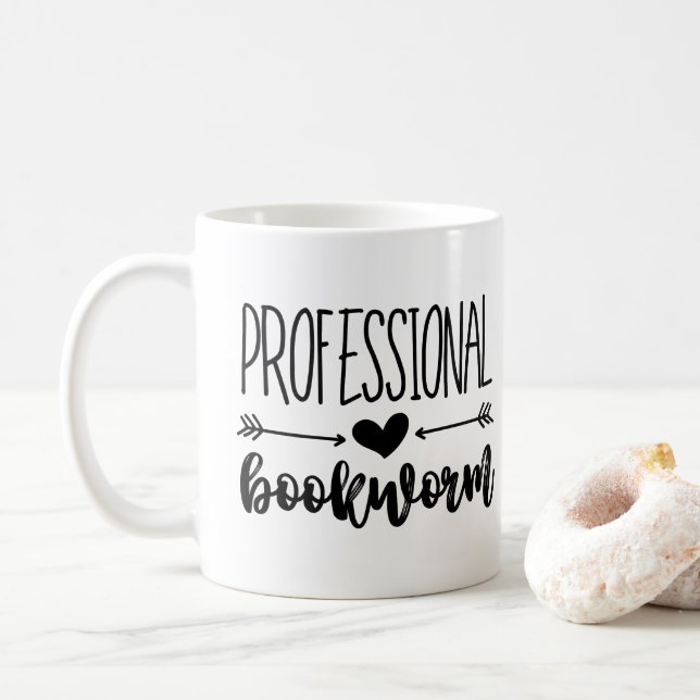 Caneca De Café livraria profissional (Com Donut)