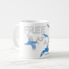 Caneca De Café Livre como um Pássaro