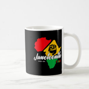 Caneca De Café Livre-ish desde o dia da liberdade Juneteenth orgu