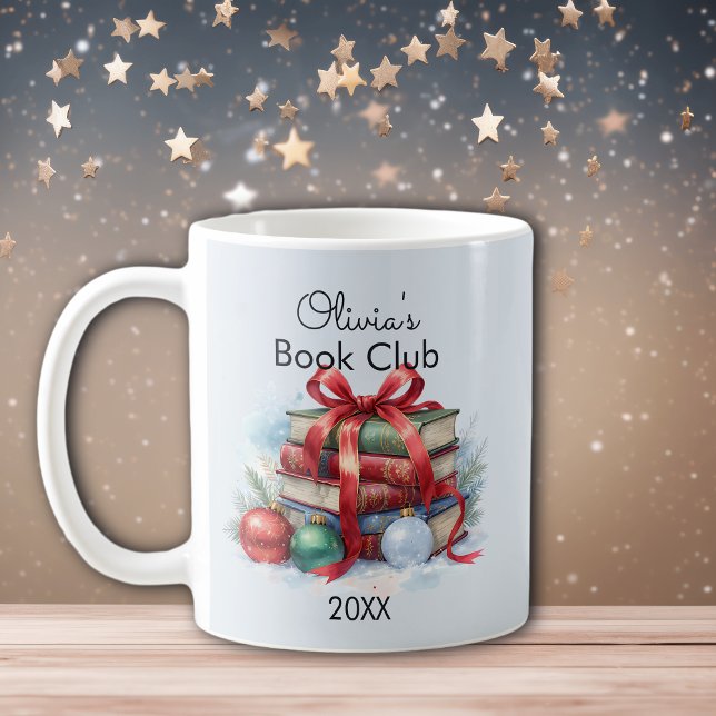 Caneca De Café Livro Clube de Natal Personalizado (Criador carregado)