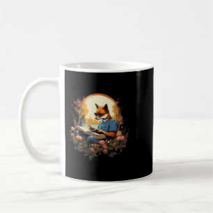 Caneca De Café Livro de Leitura de Raposa Exterior