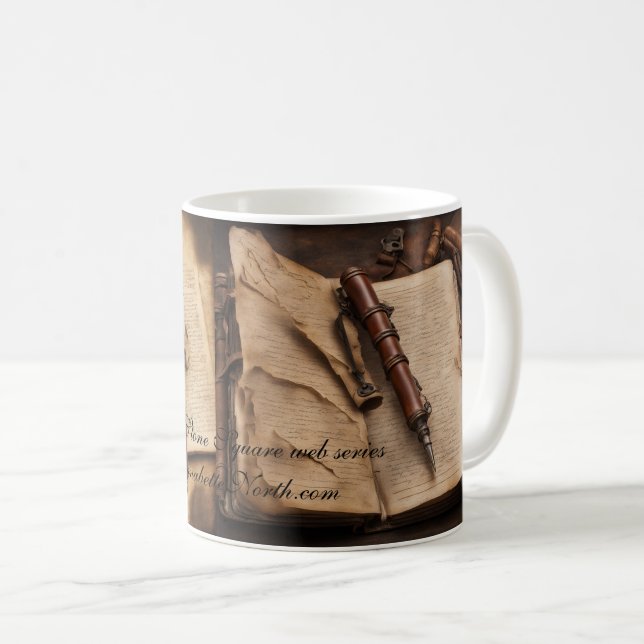 Caneca De Café Livro de Thomas da série web BrookStone Square  (Frente Esquerda)