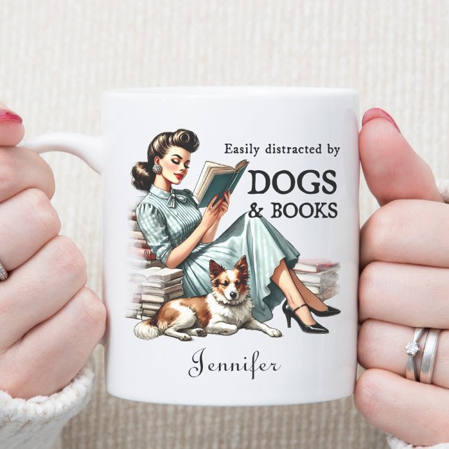 Caneca De Café Livro e Cachorro (Criador carregado)