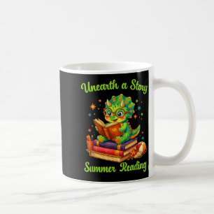 Caneca De Café Livro engraçado do dinossauro amante desenterrar u