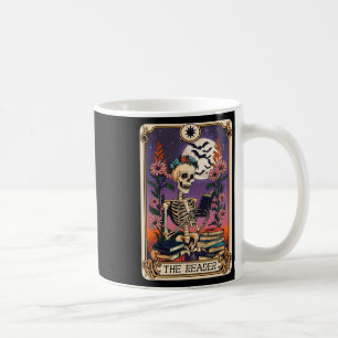 Caneca De Café Livro Lover Tarot Card O Leitor Mystic Funny Skel