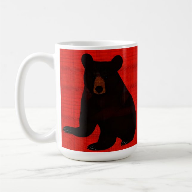 Caneca De Café Livro Preto do Urso Negro (Esquerda)