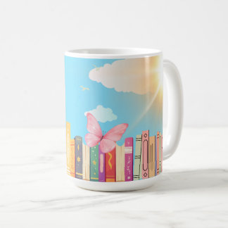 Caneca de Café Livros Borboleta