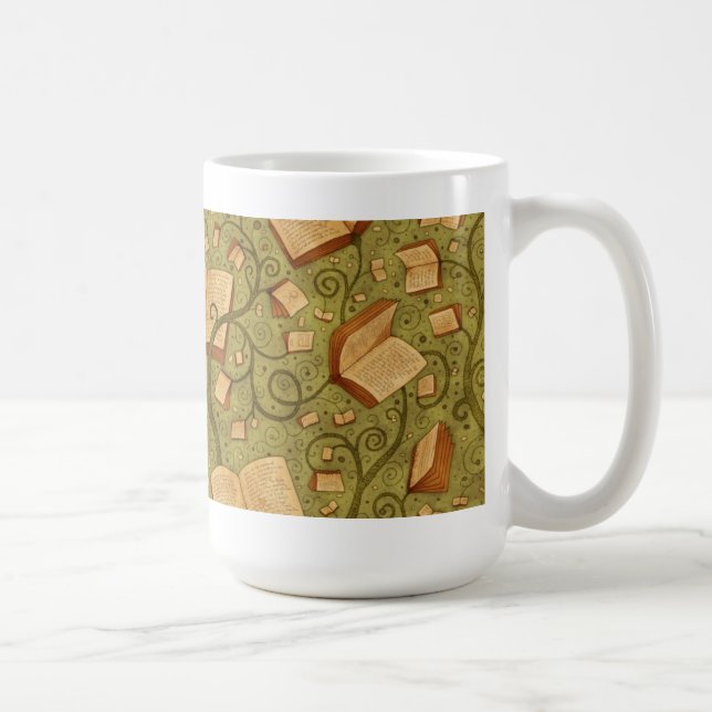 Caneca De Café Livros (cor 3) (Direita)