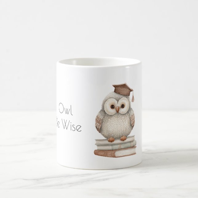 Caneca De Café Livros Coruja Será Sábia (Centro)