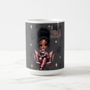Caneca De Café Livros de café e neve Nicole Mug