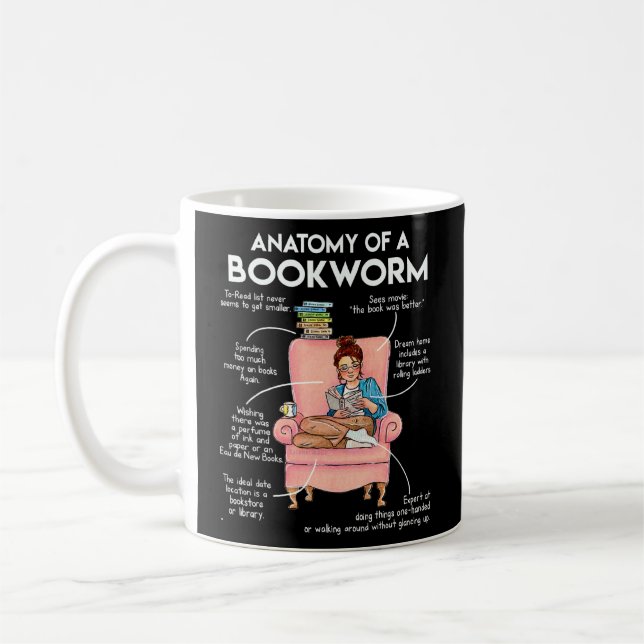 Caneca De Café Livros de Leitura de Cores-Livretes (Esquerda)