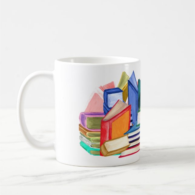 Caneca De Café Livros dos livros e mais livros (Esquerda)