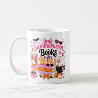Caneca De Café Livros e Bebidas Summerween