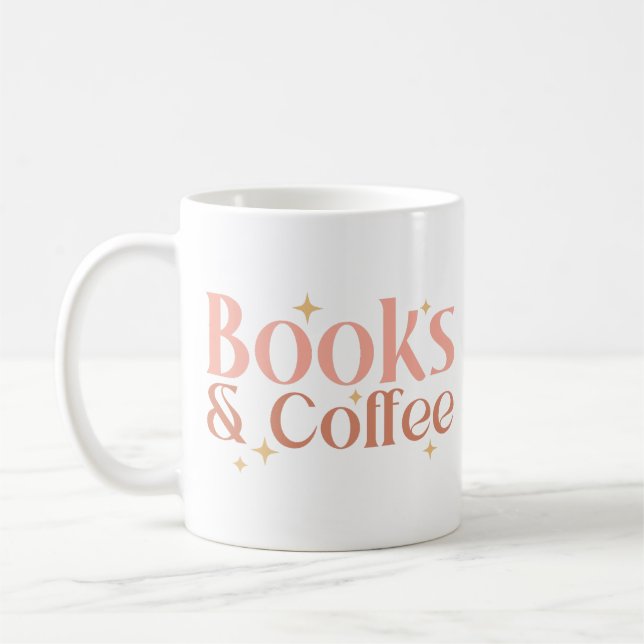Caneca De Café Livros E Café (Esquerda)