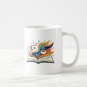 Caneca De Café Livros E Café