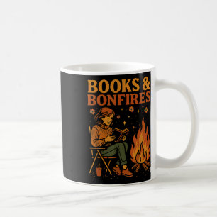 Caneca De Café Livros E Fogueiras Leitura Aconchegante na Fogueir