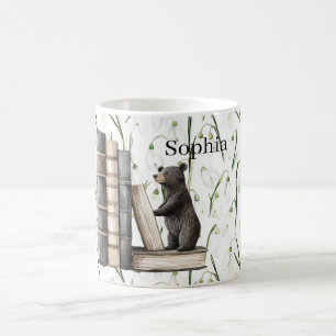Caneca De Café Livros Florais do Urso