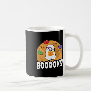 Caneca De Café Livros Ghost Boo Ler Biblioteca Livros Gift Divert