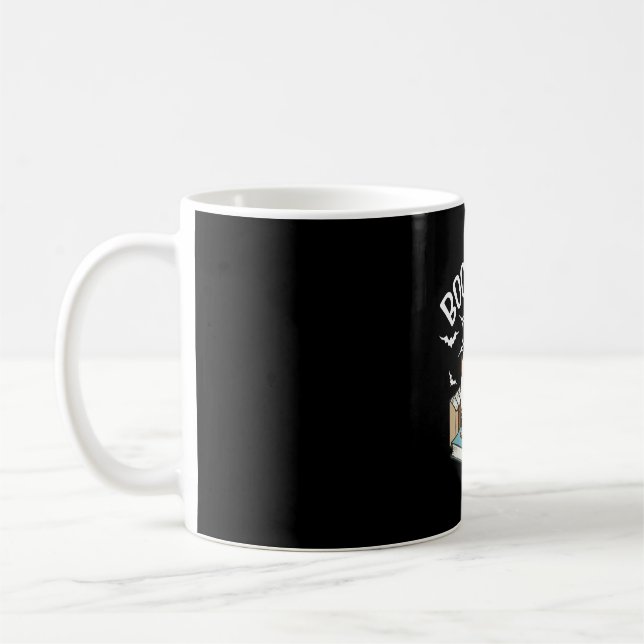 Caneca De Café Livros Ghost Leem Livros Halloween Engraçado Leitu (Esquerda)